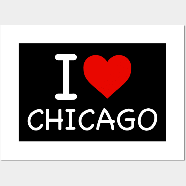 Chicago - I Love Icon Wall Art by Sunday Monday Podcast